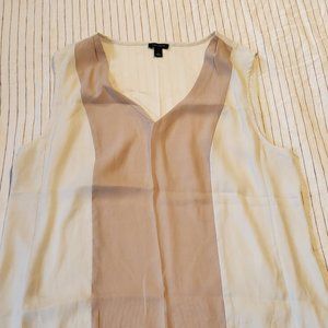 Cream and latte Ann Taylor top large